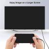 SPONGL Type C to HDTV 4K Adapter USB C Male Converter Cable 4K30hz/4K60hz/8K60hz Video Sound Sync for Laptop Tablets view 2