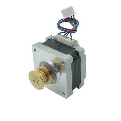 16 39MM Stepper Electronic Starter DC 12V-24V 2-Phase 4-Wire Stepping 1.8 Degree 20T Pulley for 3D Printer CNC Engraving Machine