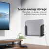 PISIWER Under Desk Laptop Mount, Wall & Under Desk Laptop Holder with Adhesive & Screws Laptops Shelf Storage with Anti-Scratch Pads(Black) view 4