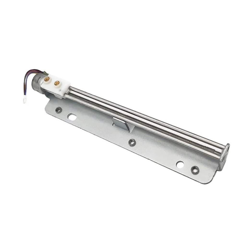 15mm Linear Stepping Electronic Starter Long Stroke 122mm Actuator with Block Nut 2-Phase 4-Wire Stepper DIY