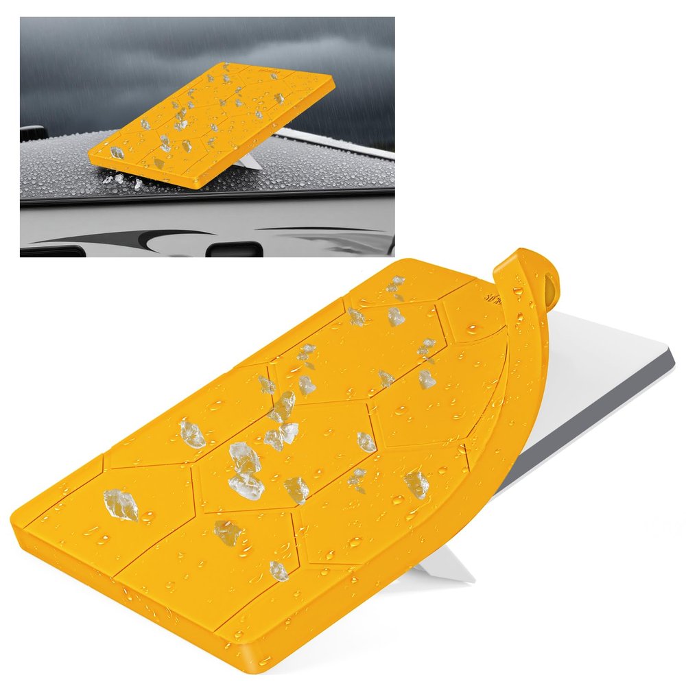 STARGEAR Starlink Mini Protective Cover Case Hailproof Liquid Silicone Protective Case for Starlink Dish Starlink Mini Accessories Waterproof Shockproof Portable for Outdoor Camping,Safety Yellow