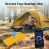 STARGEAR Starlink Mini Protective Cover Case Hailproof Liquid Silicone Protective Case for Starlink Dish Starlink Mini Accessories Waterproof Shockproof Portable for Outdoor Camping,Safety Yellow view 4