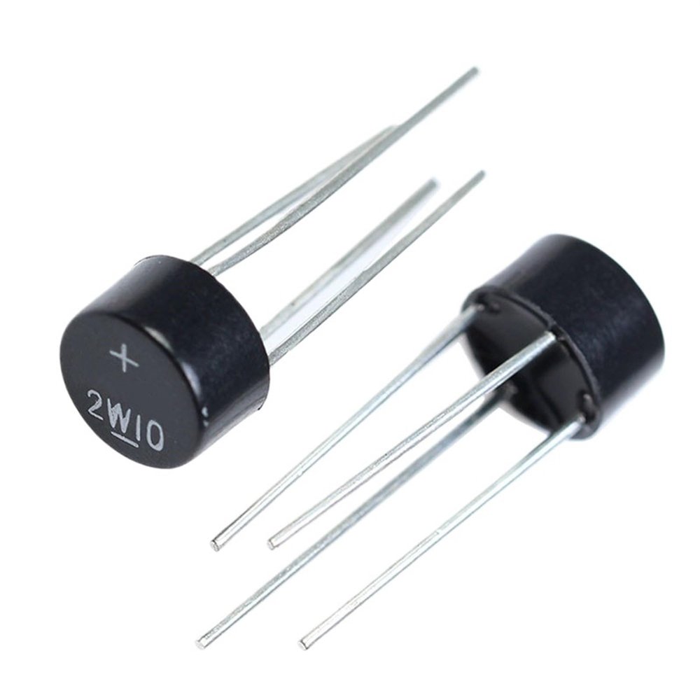 50/100/200/500/1000Pcs 2W10 Bridge Rectifier WOL 2W10M Round 2A/1000V Stack DIP-4(1000Pcs)