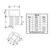 50/100/200/500/1000Pcs 2W10 Bridge Rectifier WOL 2W10M Round 2A/1000V Stack DIP-4(1000Pcs) view 3