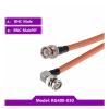 BAISULI Coaxial RG400 90Degree Low Loss 50-3 50 Ohm Coaxial Cable Jumper Adapter(BNC M to BNC M90,15CM) view 2