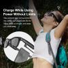 IMIKI Smart Glasses Bluetooth Audio Glasses with Open Ear Speakers Lightweight Frame Hands Free Calls Touch Control for All Day Wear Men and Women (Black) view 2