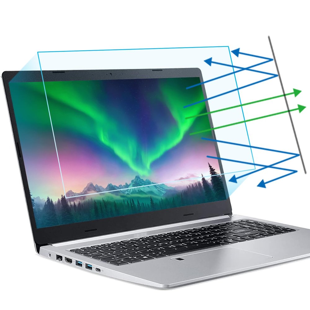 F FORITO 2-Pack 14 Inch 16:10 Anti Blue Light Matte Laptop Screen Protector, Reduce Eye Strain and Touch Sensitive Anti Glare Computer Screen Cover for All 14" 16:10 Laptops