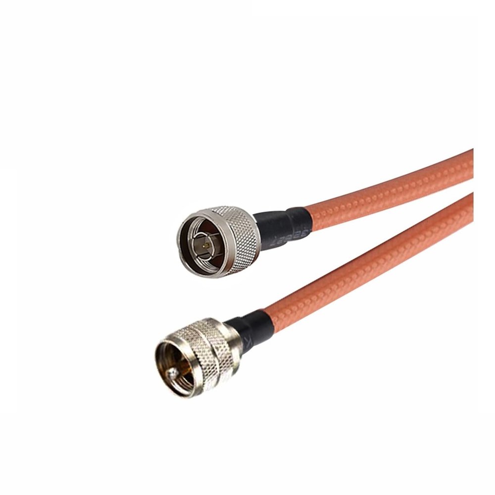 BAISULI N Male Plugs to N Female / PL259 UHF/BNC Connector Coaxial RG400 Double Shielded Cable Pigtail(N M to UHF M,3Meter)