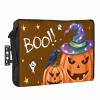 Outdoor TV Cover 80 to 85 Inch Weatherproof, BOO Halloween Waterproof Outdoor TV Enclosure with Side Pocket, Brown Pumpkin Spooky Ghost Crow Star Television Protector Cover for Outside Television view 1