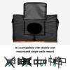 Outdoor TV Cover 80 to 85 Inch Weatherproof, BOO Halloween Waterproof Outdoor TV Enclosure with Side Pocket, Brown Pumpkin Spooky Ghost Crow Star Television Protector Cover for Outside Television view 4