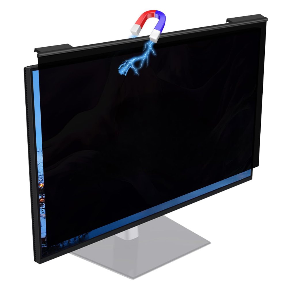 22 Inch Magnetic Privacy Shield Screen Protector, Hanging Removable Anti-Blue/Glare Protector Film - Anti Spy Screen Panel for Monitor 16:9 Aspect Ratio,22in