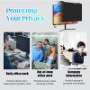 22 Inch Magnetic Privacy Shield Screen Protector, Hanging Removable Anti-Blue/Glare Protector Film - Anti Spy Screen Panel for Monitor 16:9 Aspect Ratio,22in view 3