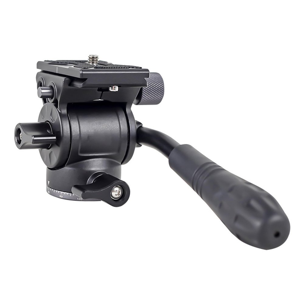 SPONGL Hydraulic Damping Ball Head Tripod Mount for DSLR Camera 360 Panoramic Lightweight Aluminum Alloy