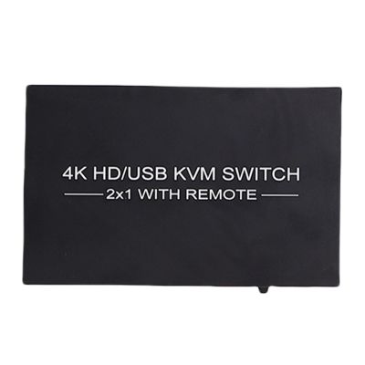 Bewinner HDMI KVM Switch 1 Monitor 2 Computers, 4K 60Hz USB 3.0 KVM Switcher with 4 USB Ports, HDMI Switches for Sharing 1 Display Keyboard Mouse Printer