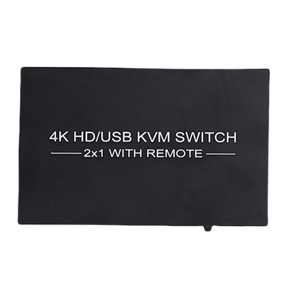 Bewinner HDMI KVM Switch 1 Monitor 2 Computers, 4K 60Hz USB 3.0 KVM Switcher with 4 USB Ports, HDMI Switches for Sharing 1 Display Keyboard Mouse Printer