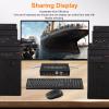Bewinner HDMI KVM Switch 1 Monitor 2 Computers, 4K 60Hz USB 3.0 KVM Switcher with 4 USB Ports, HDMI Switches for Sharing 1 Display Keyboard Mouse Printer view 4