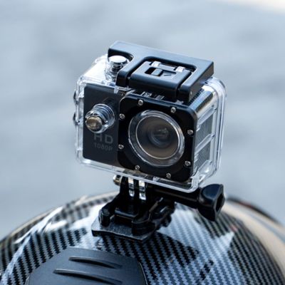 Motorcycle Helmet Dash Cam for Bell Star 2005-2025, Helmet Camera for Motorbike, Water-Resistant Action Camera with Loop Recording, WiFi, Wide Angle, Night Vision
