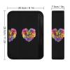 Butterfly Rose Flower Heart Car Seat Belt Pad Soft Seatbelt Cushion Pad Cover for Women Men view 2