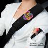 Butterfly Rose Flower Heart Car Seat Belt Pad Soft Seatbelt Cushion Pad Cover for Women Men view 4