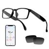 AI Translation Glasses, Support 160+ Languages Real-Time Translation Powered by APP, Bluetooth Glasses with Speakers, Blue Light Blocking & Detachable Sunglasses Lenses, Smart Glasses for Men & Women view 1