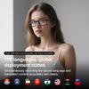 AI Translation Glasses, Support 160+ Languages Real-Time Translation Powered by APP, Bluetooth Glasses with Speakers, Blue Light Blocking & Detachable Sunglasses Lenses, Smart Glasses for Men & Women view 3