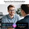 AI Translation Glasses, Support 160+ Languages Real-Time Translation Powered by APP, Bluetooth Glasses with Speakers, Blue Light Blocking & Detachable Sunglasses Lenses, Smart Glasses for Men & Women view 4