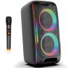 Party Bluetooth Speaker, 180W Powerful Stereo Sound with Deep Bass, Portable Wireless Speaker with EQ Sound Modes, LED Lights, Bluetooth 5.3 for Home, Outdoor & Party view 1