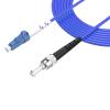 lidkew LC to ST Fiber Optic Cable Armored Single Mode Simplex,5Meters 16.4ft SMF Jumper,9/125m Fiber Patch Cable,UPC,Blue view 1