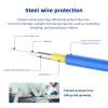 lidkew LC to ST Fiber Optic Cable Armored Single Mode Simplex,5Meters 16.4ft SMF Jumper,9/125m Fiber Patch Cable,UPC,Blue view 2