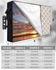 Outdoor TV Cover 70 to 75 Inch,Morocco Tile Texture Beige White Waterproof Weatherproof Flat Screen Display Protector for Outside,Farmhouse Lattice Television Enclosure with Zipper view 3