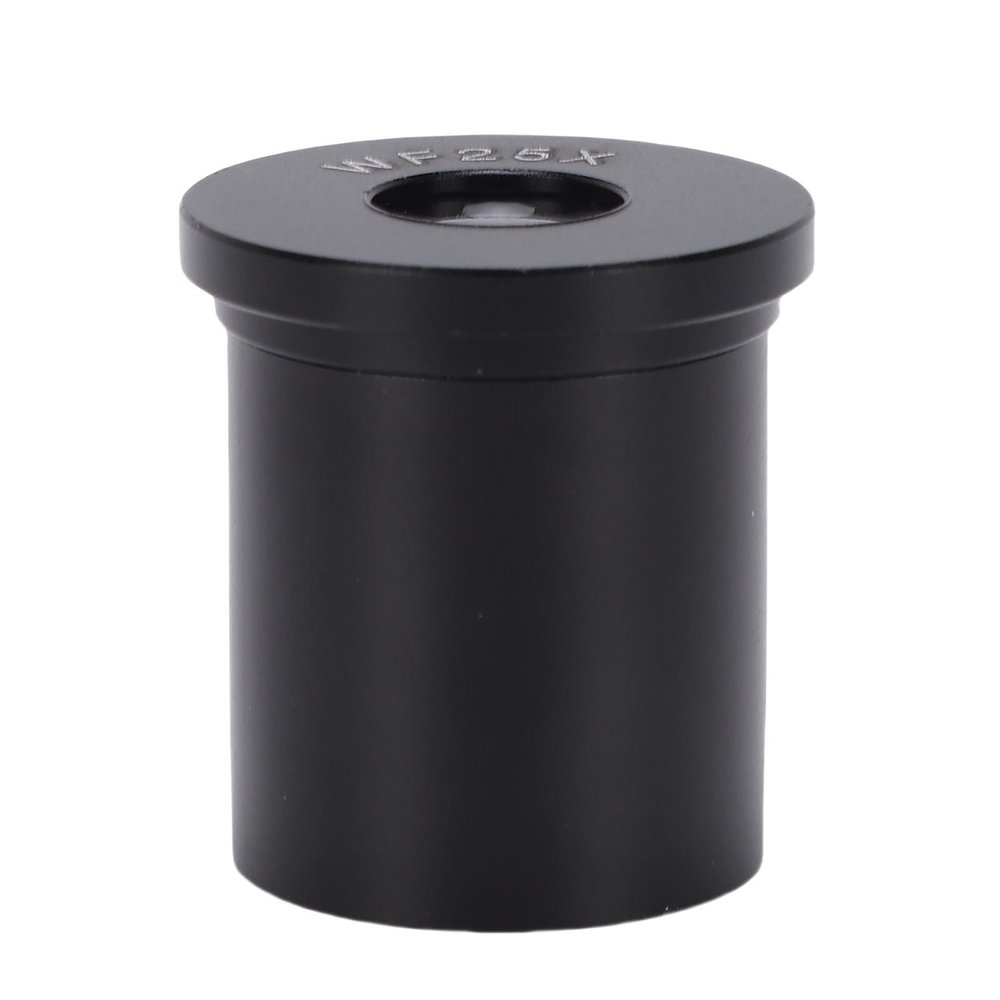Zopsc 25X Microscope Eyepiece, Aluminum Alloy Optical Glass Biological Microscope Lens with 23.2mm Interface, for Research Experiments and Educational Uses