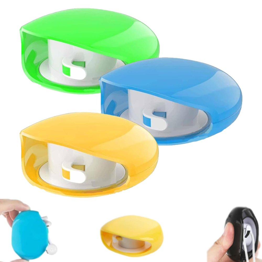 Automatic Cord Reel, Automatic Cord Reel Cable Management, For USB, Headphone, Data Cables, No More Tangled Cords (3PCS-D)