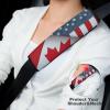 Canada USA Friendship-Flag Car Seat Belt Pad Soft Seatbelt Cushion Pad Cover for Women Men view 4