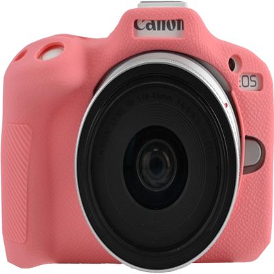 R50 Camera Case, Premium Fullbody Silicone Soft Case Protective Cover Camera Shell for Canon Eos R50 (Pink)