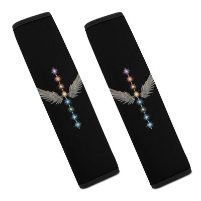 Angels-Wings Angelic Chakras Car Seat Belt Pad Soft Seatbelt Cushion Pad Cover for Women Men