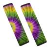 Mardi And Gras Tie Dye Car Seat Belt Pad Soft Seatbelt Cushion Pad Cover for Women Men view 1