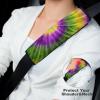 Mardi And Gras Tie Dye Car Seat Belt Pad Soft Seatbelt Cushion Pad Cover for Women Men view 4