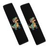 Dinosaur Music Notes Car Seat Belt Pad Soft Seatbelt Cushion Pad Cover for Women Men view 1