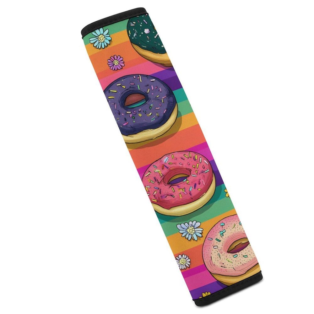 Colorful Donut Sweet Food Car Seat Belt Pad Soft Seatbelt Cushion Pad Cover for Women Men