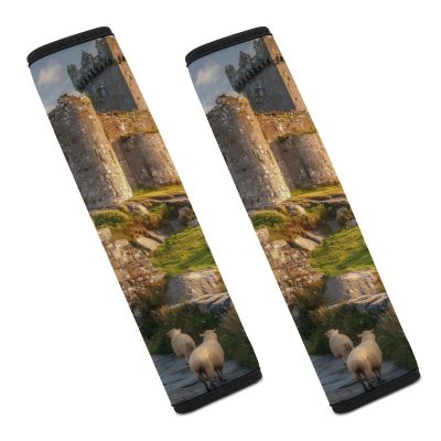 Cashel Castle Ireland Car Seat Belt Pad Soft Seatbelt Cushion Pad Cover for Women Men