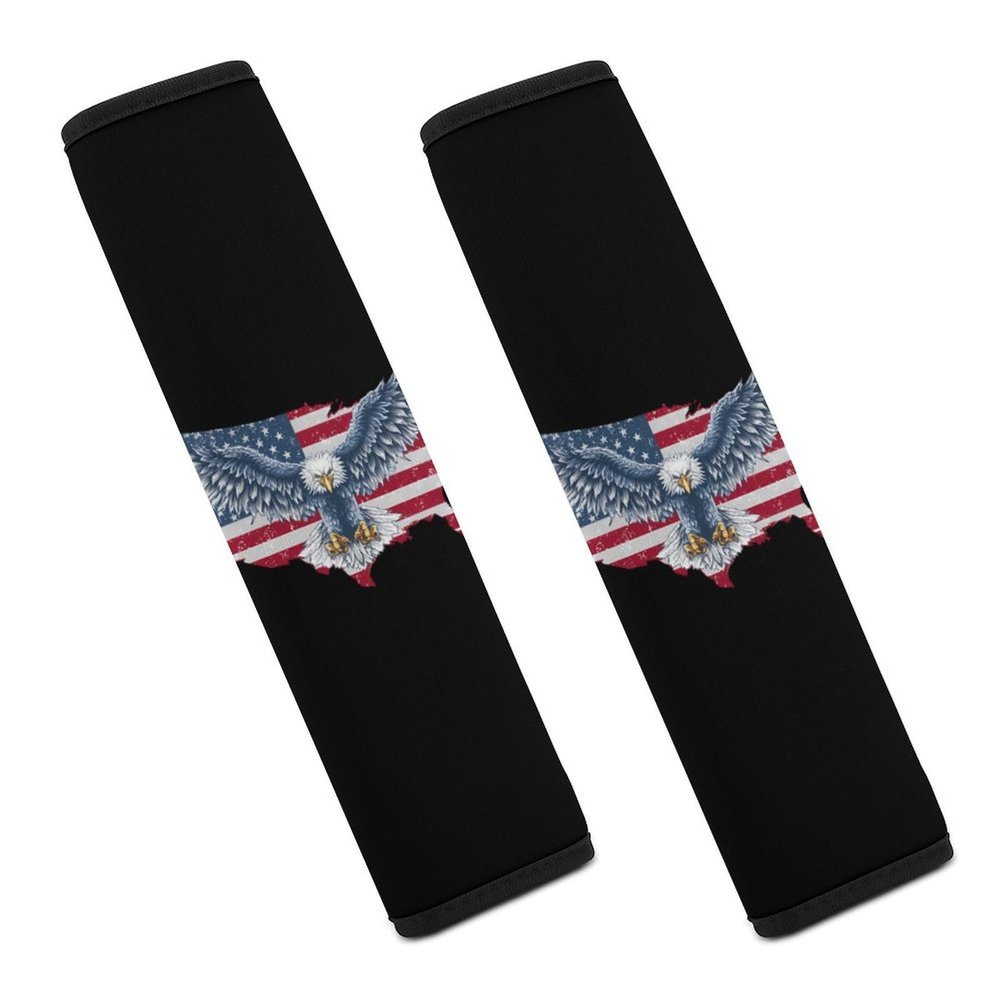 Bald Ea-gles Usa Car Seat Belt Pad Soft Seatbelt Cushion Pad Cover for Women Men