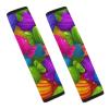 Candy Rainbow Dessert Car Seat Belt Pad Soft Seatbelt Cushion Pad Cover for Women Men view 1