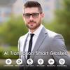 AI Smart Glasses for Men & Women, Photochromic AI Translation Glasses, Support 165+ Languages, Touch Control & IPX5 Waterproof, Multifunctional Bluetooth glasses, Travel Meeting Business Trade(Black) view 2