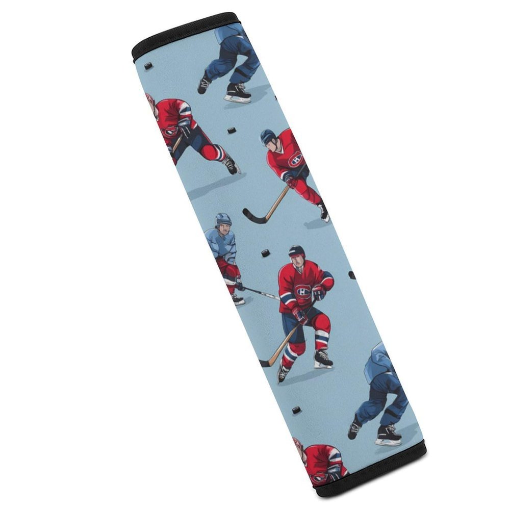Ice Hockey Player Sports Car Seat Belt Pad Soft Seatbelt Cushion Pad Cover for Women Men