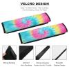 Rainbow Tie Dye Car Seat Belt Pad Soft Seatbelt Cushion Pad Cover for Women Men view 3