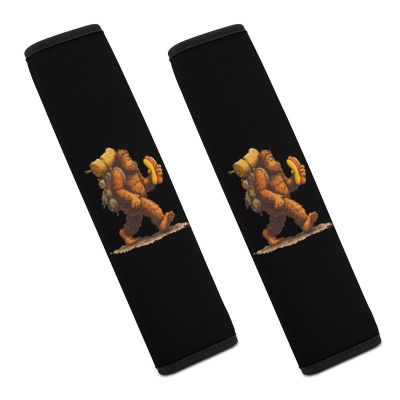 Bigfoot Hot Dog Car Seat Belt Pad Soft Seatbelt Cushion Pad Cover for Women Men
