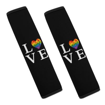 Autism Awareness Puzzle Heart Car Seat Belt Pad Soft Seatbelt Cushion Pad Cover for Women Men