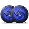 STUDIOFINIX Waterproof Marine Speakers - 6.5 Inch 2 Way Weather Resistant Outdoor Boat Audio System with LED Lights, 240Watt Power and Low Profile Slim Style - (Black) view 1