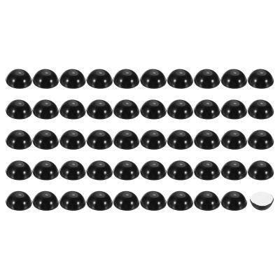 PATIKIL 0.47 x 0.24 Inch Silicone Speaker Isolation Pads, 128 Pcs Hemisphere Bumpers Isolation Feet Non-Skid Adhesive Speaker Pads for Turntable Subwoofer Record Player, Black