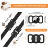 Airtag Dog Collar Holder, Protective Anti-Lost Cat Airtag Case for GPS Pets, Silicone Airtag Case with Bone Pattern view 3